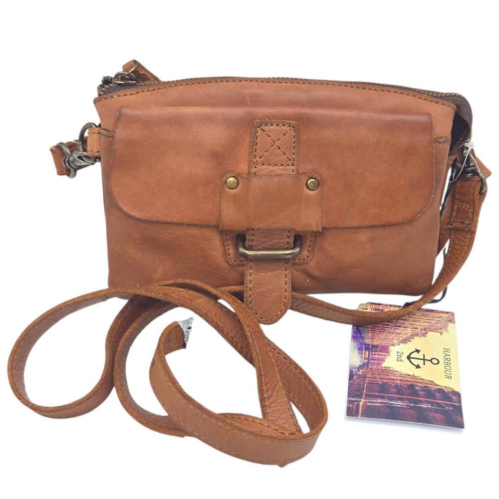 Harbour 2nd Luna Leather Crossbody Belt Bag Cognac Handmade In Germany Soho Styl